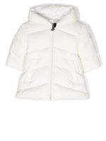 Moncler Enfant doudoune à fermeture zippée - Blanc