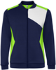 Roly RY0340K Kids´ Leros Tracksuit Jacket - Lime Green 225/White 01/Navy Blue 55 - 12 years