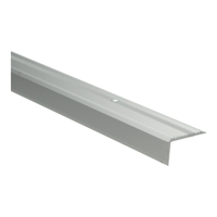 Küberit - Trapneusprofiel 228 40x25mm zilver fijn antislip - 300 cm