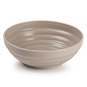 Plasticforte Kommetjes/schaaltjes - dessert/ontbijt - kunststof - D13x5 cm - taupe