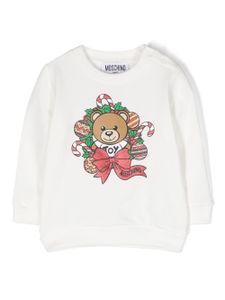 Moschino Kids sweat à motif Teddy Bear - Blanc