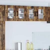 Keukenkast 2 pcs Gerookt eiken 60 x 31 x 40 cm Bewerkt hout