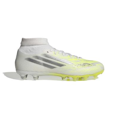adidas F50 Sparkfusion League Gras / Kunstgras Voetbalschoenen (MG) Dames Wit Grijs Neongeel