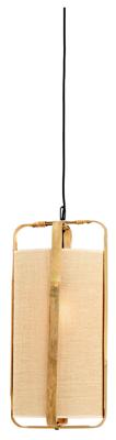 Light & Living Hanglamp 'Sendai' Jute en Bamboe, 27cm, kleur Naturel