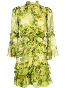 Marchesa Rosa robe courte à fleurs - Vert