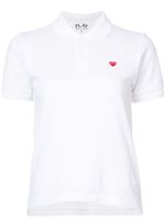 Comme Des Garçons Play polo à logo poitrine - Blanc