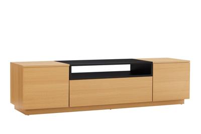 TV-bord LOFT 160 cm naturel zwart - 47811
