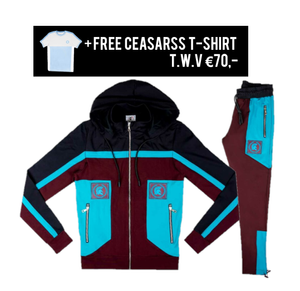 Ceasarss Predator Trainingspak Bordeaux - Maat XS - Kleur: Rood | Soccerfanshop