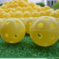 PGM 10 stuks Golf indoor oefening holle bal (geel)