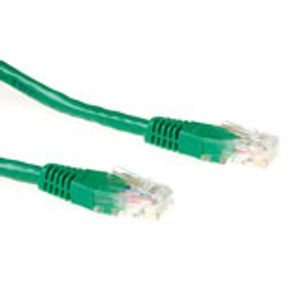 ACT Groene 1,5 meter U/UTP CAT6A patchkabel snagless met RJ45 connectoren