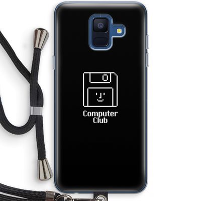 Hello: Samsung Galaxy A6 (2018) Transparant Hoesje met koord