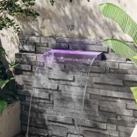 VidaXL Watervaloverlaat met rgb led&apos;s 60 cm acryl
