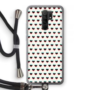 Hartjes: Xiaomi Redmi 9 Transparant Hoesje met koord