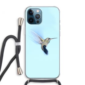 Kolibri: iPhone 12 Pro Max Transparant Hoesje met koord