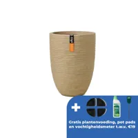 Vaas elegant rib nl d46h58cm beige