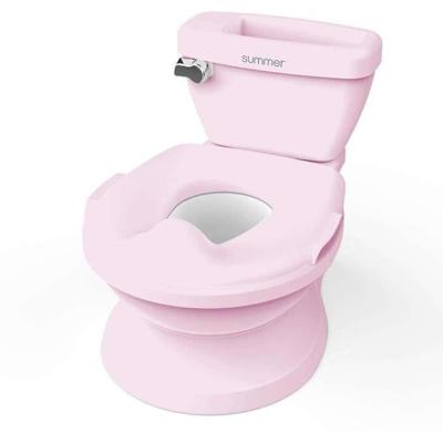 INGENUITY Mini Toilet voor Meisjes met Kind Toiletverkleiner Inclusief, Muzikale Spoeling