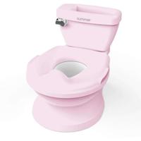 INGENUITY Mini Toilet voor Meisjes met Kind Toiletverkleiner Inclusief, Muzikale Spoeling
