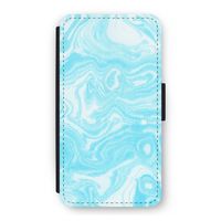 Waterverf blauw: iPhone 11 Pro Flip Hoesje