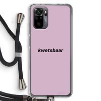 kwetsbaar: Xiaomi Redmi Note 10 Pro Transparant Hoesje met koord