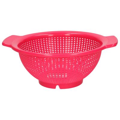 Plasticforte Keuken vergiet/zeef - kunststof - D23 x H10 cm - fuchsia roze