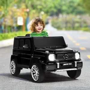 Mercedes Benz Elektrische Kinderauto met Muziek en Koplampen Jeep Auto 3-5 km/u Incl. 2,4G Afstandsbediening voor Kinderen 3+