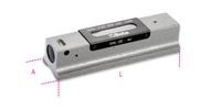 Beta Aswaterpas vervaardigd uit gietijzer met een geslepen prismatische zool 2 onbreekbare libellen nauwkeurigheid tot 0.02 mm/m 1699L/1 - 016990005 Beta Aswaterpas vervaardigd uit gietijzer met een geslepen prismatische zool 2 onbreekbare libellen nauwkeurigheid tot 0.02 mm/m 1699L/1 - 016990005