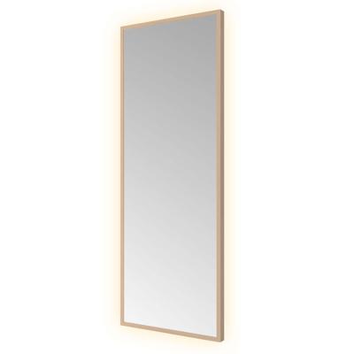 Hotbath &MORE Spiegel direct en indirect LED color changing dimbaar met afstandsbediening Geborsteld koper PVD SQU380BCP