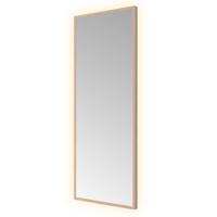 Hotbath &MORE Spiegel direct en indirect LED color changing dimbaar met afstandsbediening Geborsteld koper PVD SQU380BCP