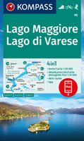 Wandelkaart 90 Lago Maggiore - Lago di Varese | Kompass - thumbnail