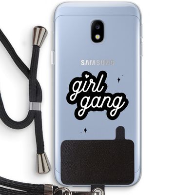 Girl Gang: Samsung Galaxy J3 (2017) Transparant Hoesje met koord