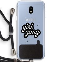 Girl Gang: Samsung Galaxy J3 (2017) Transparant Hoesje met koord