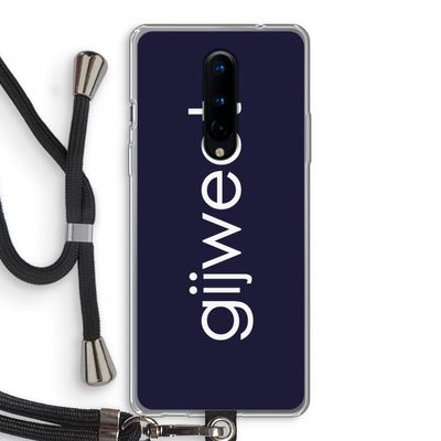 Gijweet: OnePlus 8 Transparant Hoesje met koord