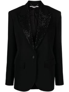 Stella McCartney blazer Hotfix à ornements en cristal - Noir