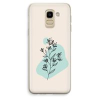 Violets are blue: Samsung Galaxy J6 (2018) Transparant Hoesje