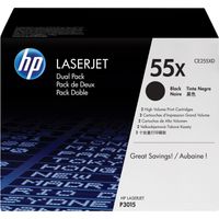 55X high-capacity zwarte LaserJet toner (CE255XD) - 2-pack Toner
