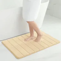 SoftStep Memory Foam Badmat - Antislip, Sneldrogend & Wasbaar - Voor Badkamer of Toilet