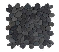 Stabigo Pebble Regular Swarthy Black mozaiek 30x30 cm multicolor mat