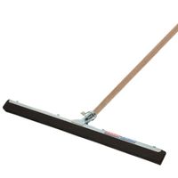 Vloertrekker/douchetrekker voor water metaal/hard rubber 45 cm met houten steel 140 cm