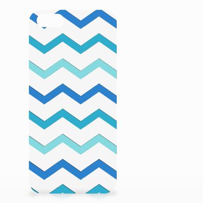 Apple iPhone SE | 5S | TPU bumper | Zigzag Blauw