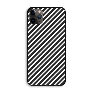 Strepen zwart-wit: iPhone 11 Pro Max Biologisch afbreekbaar hoesje