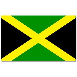 Vlag Jamaica - 90 x 150 cm - Jamaicaanse Vlag - Jamaica - polyester - supporters