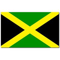 Vlag Jamaica - 90 x 150 cm - Jamaicaanse Vlag - Jamaica - polyester - supporters