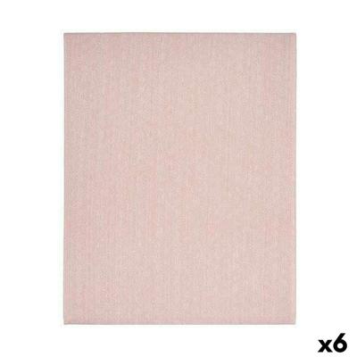 Vlekbestendig tafelkleed Kinvara Roze Dun canvas Anti-vlek Ster 140 x 180 cm (6 Stuks)