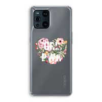 GRL PWR Flower: Oppo Find X3 Pro Transparant Hoesje