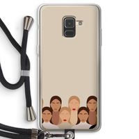 Girls girls girls: Samsung Galaxy A8 (2018) Transparant Hoesje met koord