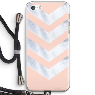 Marmeren pijlen: iPhone 5 / 5S / SE Transparant Hoesje met koord