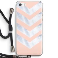 Marmeren pijlen: iPhone 5 / 5S / SE Transparant Hoesje met koord