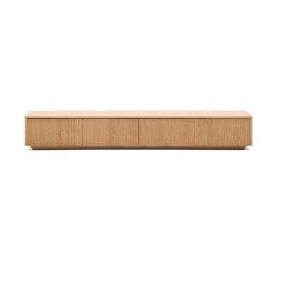 Kave Home Helvine tv-meubel 200x30 cm fineer eiken