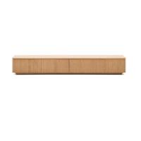 Kave Home Helvine tv-meubel 200x30 cm fineer eiken