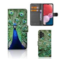 Samsung Galaxy A13 (4G) | Telefoonhoesje | Met pasjeshouder | Pauw